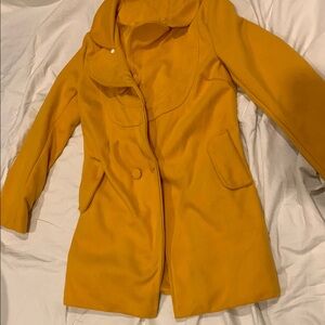 Yellow Mid-Lenght Trench Coat
